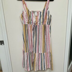 Seraphine Multicolor Striped Midi Dress